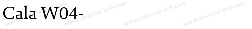 Cala W04字体转换
